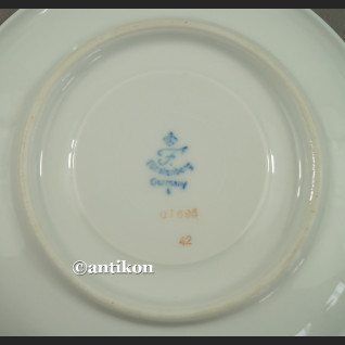 Serwis Furstenberg kawowy hrebaciany na 6 osób romantyczna porcelana  Serwis do kawy herbaty Furstenberg na 6 osób  - 7