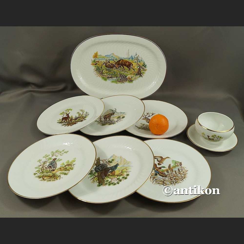 Serwis obiadowy do dziczyzny na 6 osób Hutschenreuther Tirschenreuth grupa Rosenthal Serwis obiadowy do dziczyzny na 6 osób Hutschenreuther Tirschenreuth grupa Rosenthal