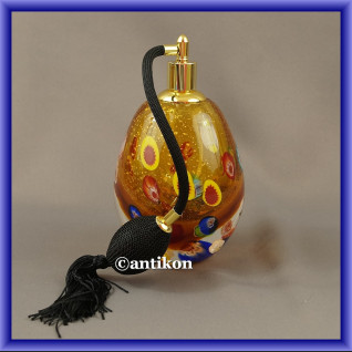 Szklana perfumetka duża butelka z atomizerem z Murano