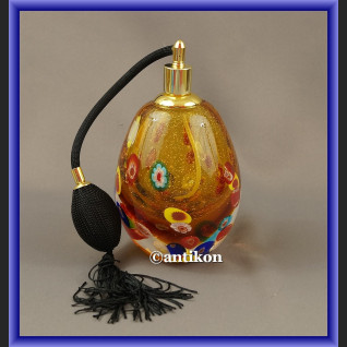 Szklana perfumetka duża butelka z atomizerem z Murano