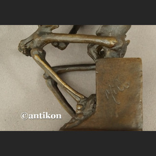 Kościotrup myśliciel rzeźba brąz Kościotrup myśliciel rzeźba brąz