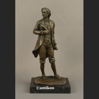 Rzeźba z brązu Fryderyk Chopin kompozytor i pianista 