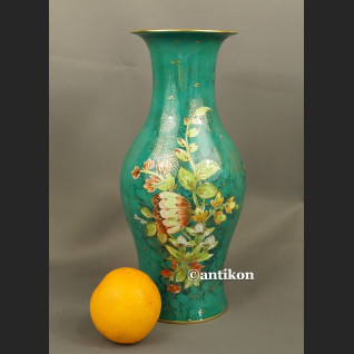 Wazon Rosenthal duży zielony  ręcznie malowany 