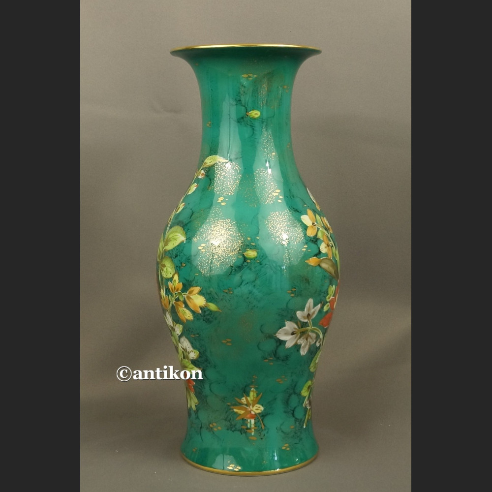 Wazon Rosenthal duży zielony  ręcznie malowany 