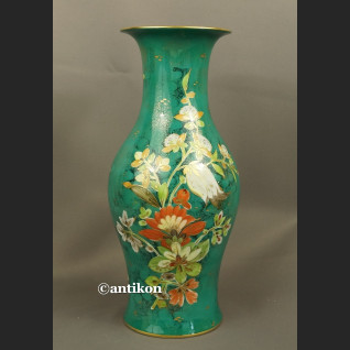 Wazon Rosenthal duży zielony  ręcznie malowany 