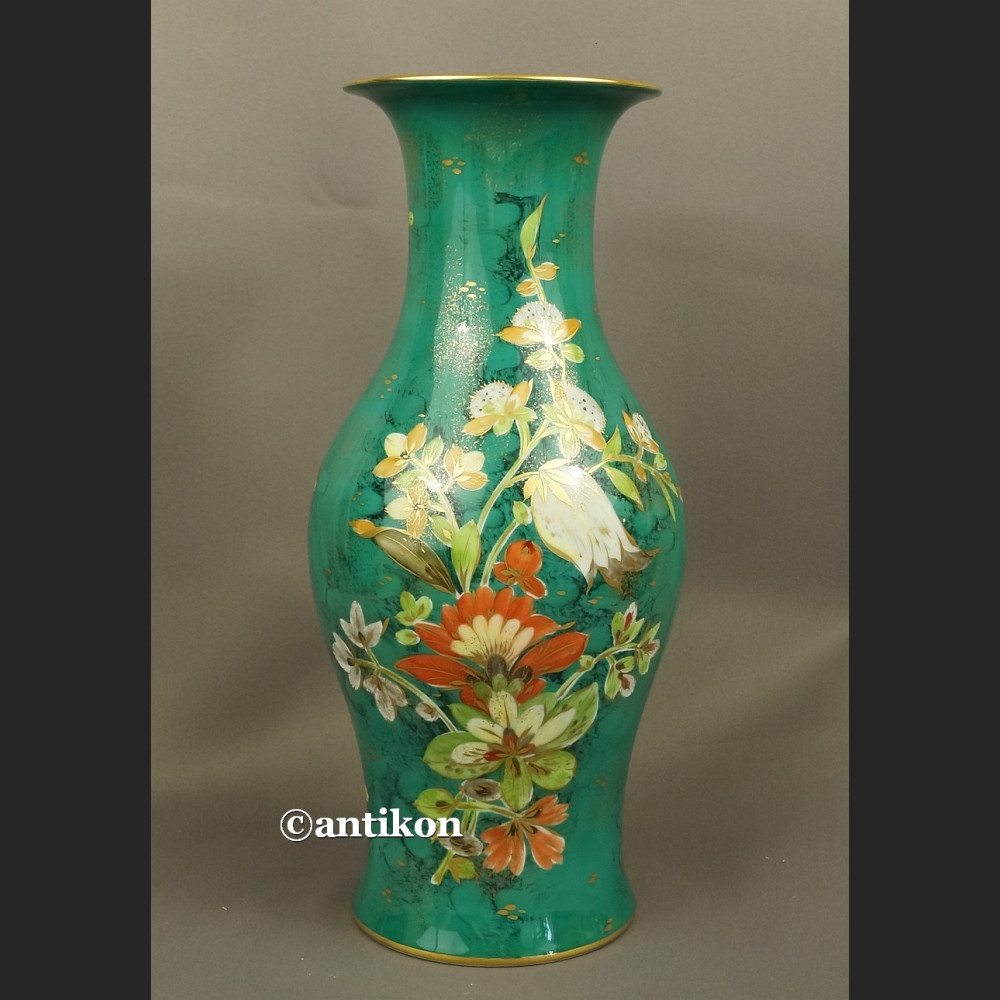 Wazon Rosenthal duży zielony  ręcznie malowany 