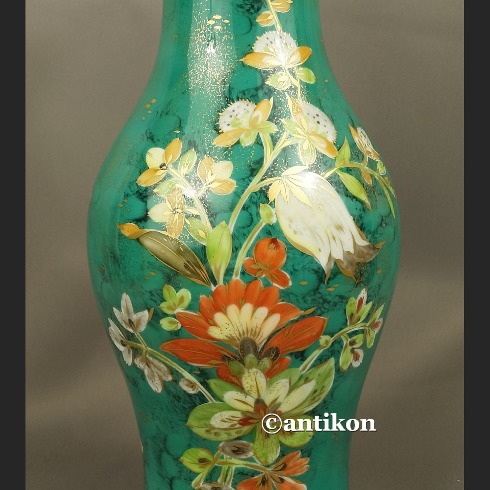 Wazon Rosenthal duży zielony  ręcznie malowany 