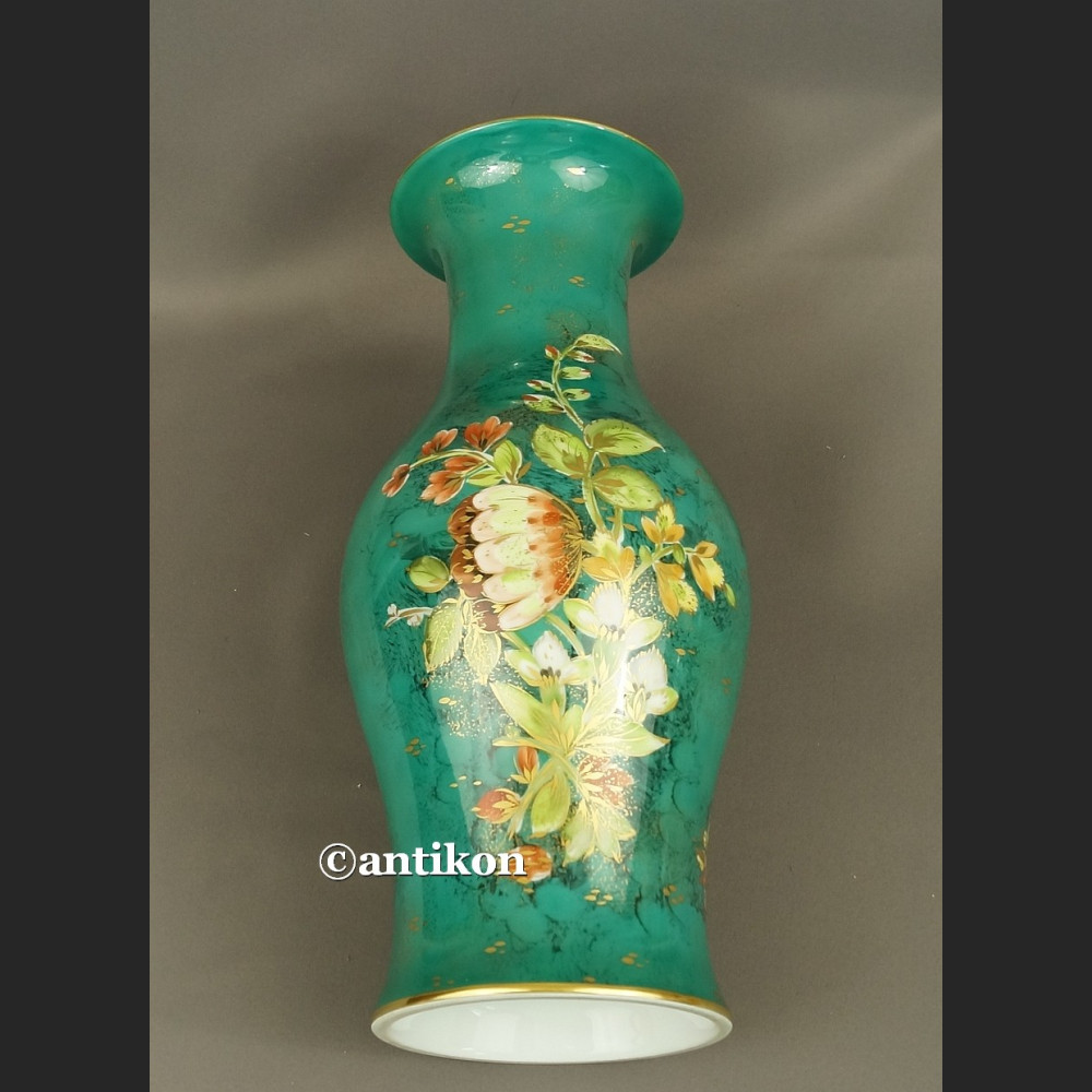 Wazon Rosenthal duży zielony  ręcznie malowany 