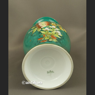 Wazon Rosenthal duży zielony  ręcznie malowany 