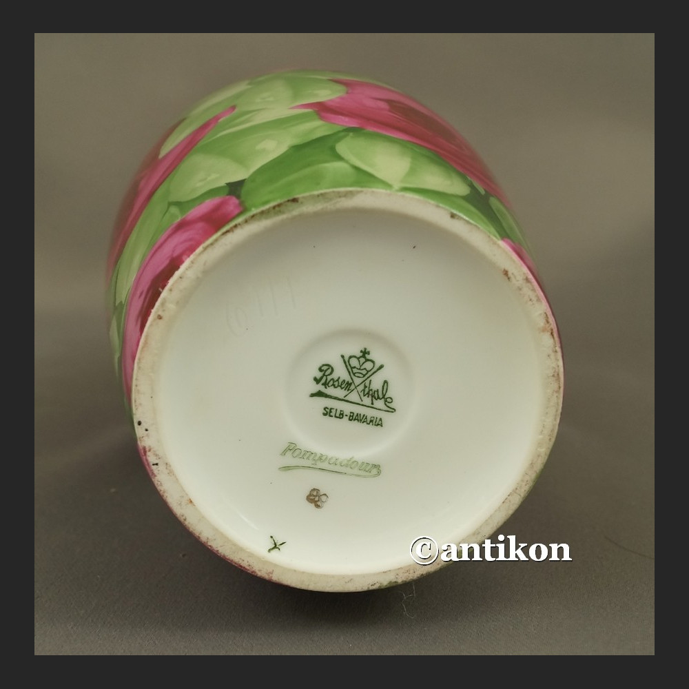 Wazon Rosenthal unikat przedwojenny róże ręcznie malowane Wazon Rosenthal unikat przedwojenny róże ręcznie malowane