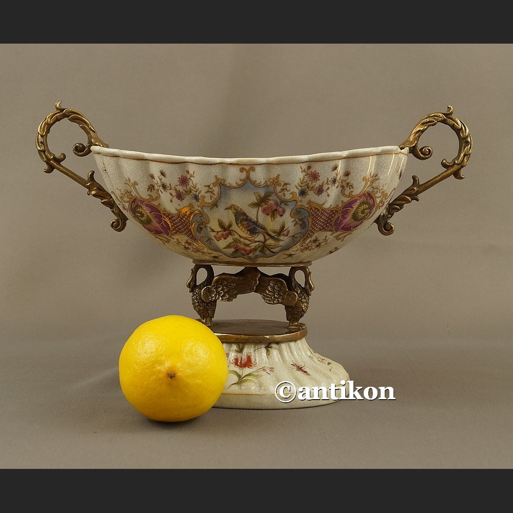 Patera porcelanowa z ptaszkami