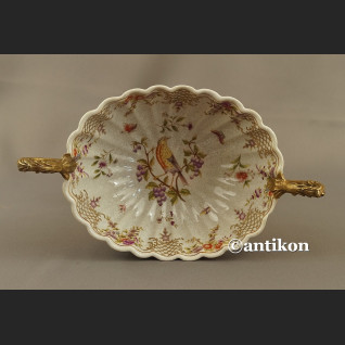 Patera porcelanowa z ptaszkami