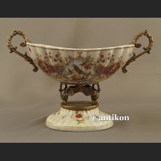 Patera porcelanowa z ptaszkami