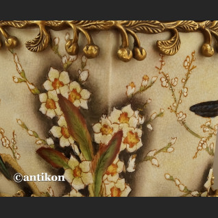 Szkatuła porcelanowa z jaskółkami wielka 