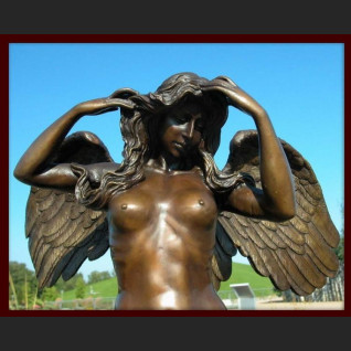 Kobieta anioł rzeźba z brązu ogromny akt