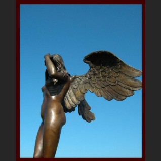 Kobieta anioł rzeźba z brązu ogromny akt 