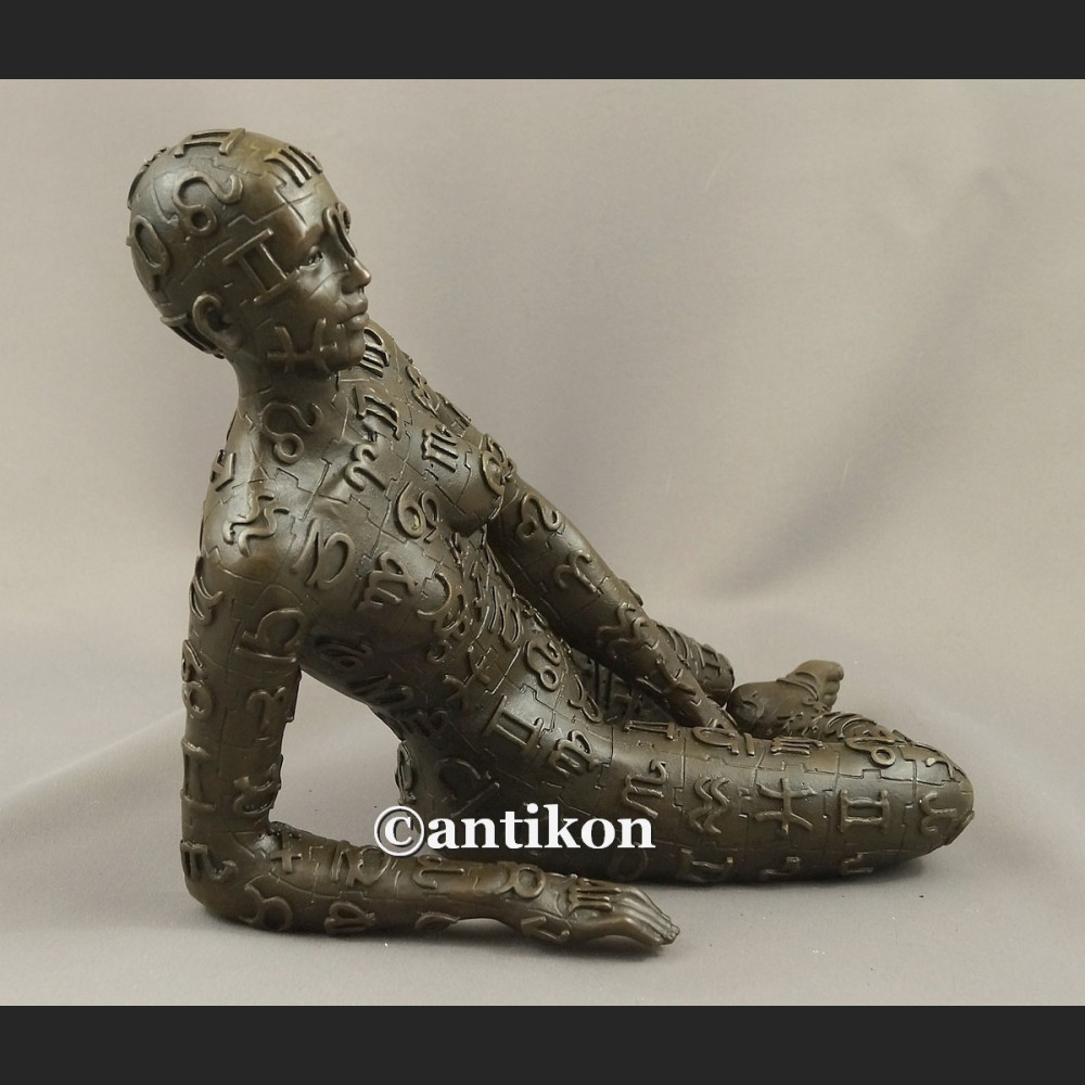 Rzeźba z brązu modernistyczny akt Dali 