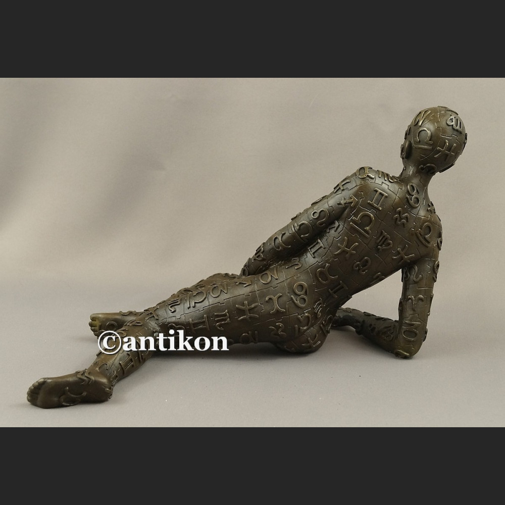 Rzeźba z brązu modernistyczny akt Dali 