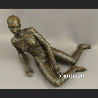 Rzeźba z brązu modernistyczny akt Dali 