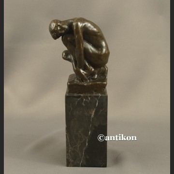 Chłopiec A. Rodin znakomita rzeźba klasyka brąz