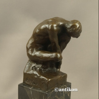 Rzeźba chłopiec A. Rodin klasyka brąz Rzeźba chłopiec A. Rodin klasyka brąz