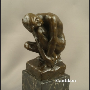 Rzeźba chłopiec A. Rodin klasyka brąz Rzeźba chłopiec A. Rodin klasyka brąz