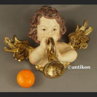 Anioł z trąbką barokowa figura  Anioł z trąbką barokowa figura
