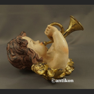Anioł z trąbką barokowa figura  Anioł z trąbką barokowa figura
