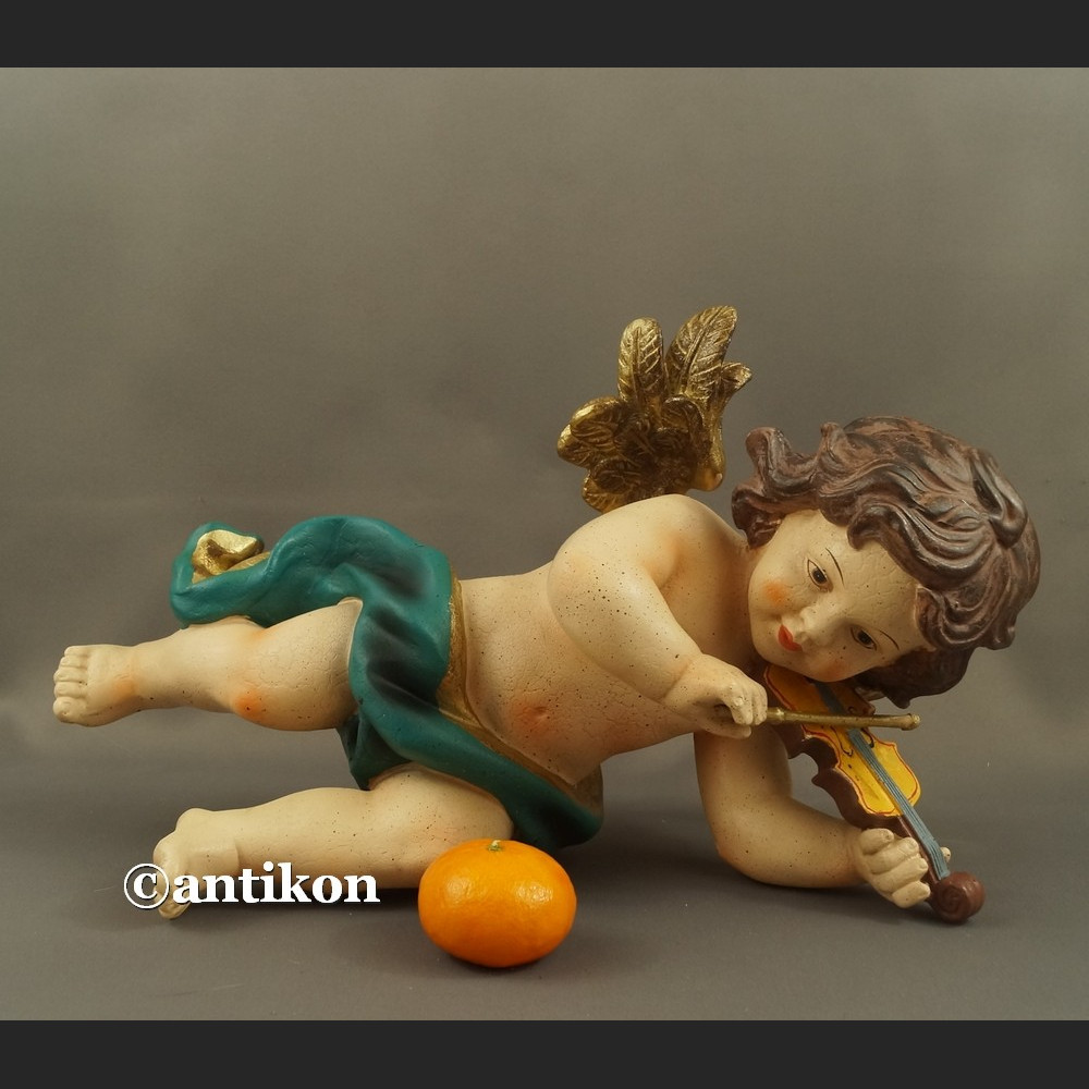 Anioł skrzypek duża barokowa figurka Anioł skrzypek duża barokowa figurka