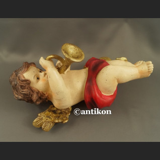 Anioł z trąbką duża barokowa figurka Anioł z trąbką duża barokowa figurka