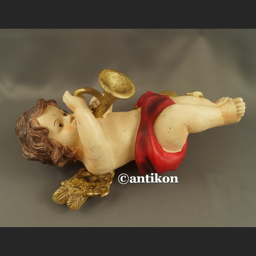 Anioł z trąbką duża barokowa figurka Anioł z trąbką duża barokowa figurka