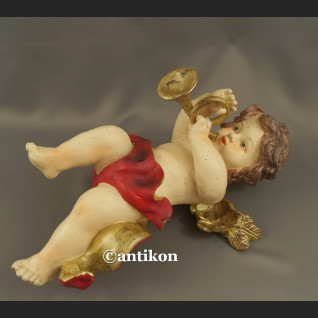 Anioł z trąbką duża barokowa figurka Anioł z trąbką duża barokowa figurka