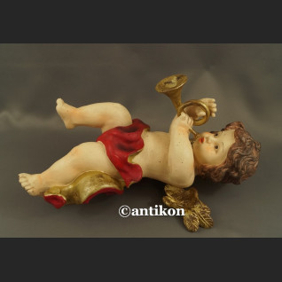 Anioł z trąbką duża barokowa figurka Anioł z trąbką duża barokowa figurka