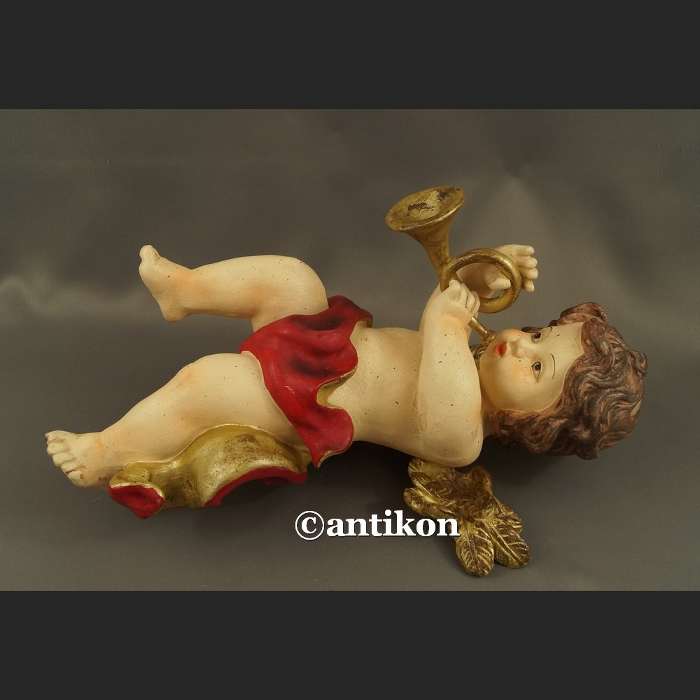 Anioł z trąbką duża barokowa figurka Anioł z trąbką duża barokowa figurka