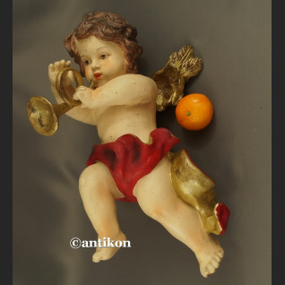 Anioł z trąbką duża barokowa figurka Anioł z trąbką duża barokowa figurka