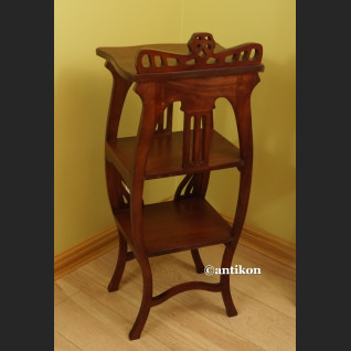 Kolumna drewniany postument  wysoki stolik pod rzeźbę lub lampę 