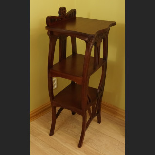 Kolumna drewniany postument  wysoki stolik pod rzeźbę lub lampę 