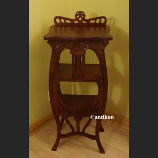 Kolumna drewniany postument  wysoki stolik pod rzeźbę lub lampę 