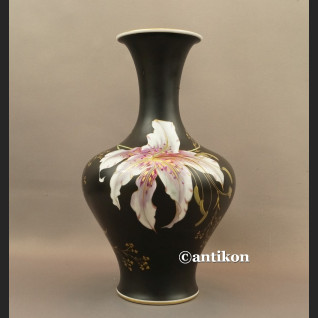 Wazon Rosenthal wielki z lilią malowany Wazon Rosenthal wielki z lilią malowany