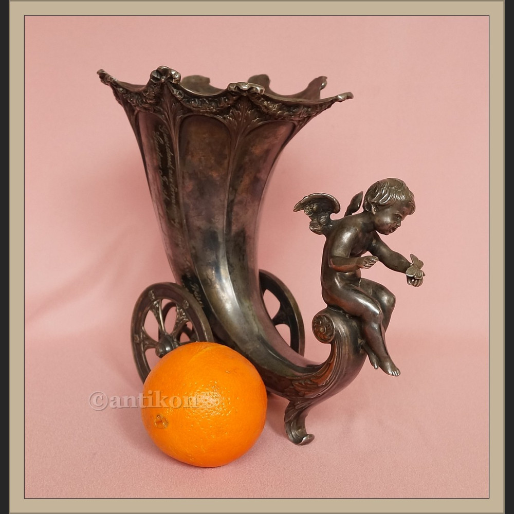 Róg obfitości na szczęście WMF antyk  Róg obfitości na szczęście WMF antyk