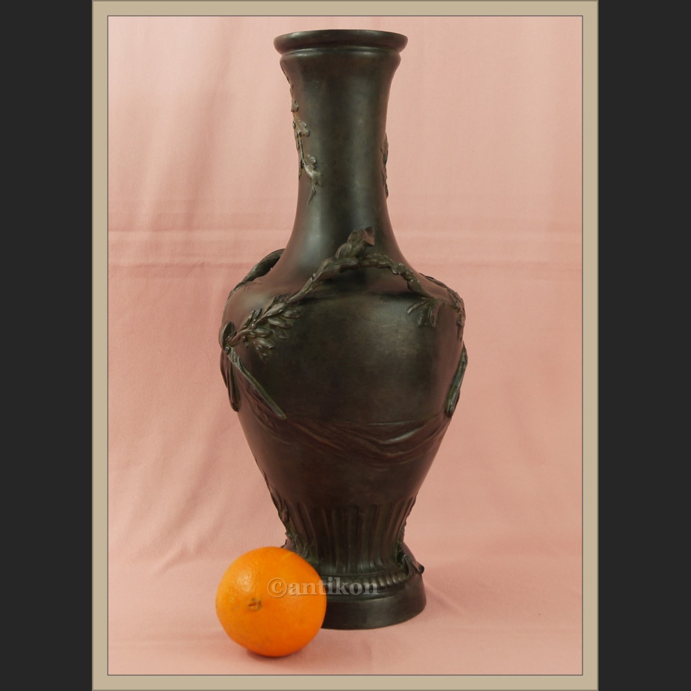 Wazon z brązu secesja Francja A. Moreau 