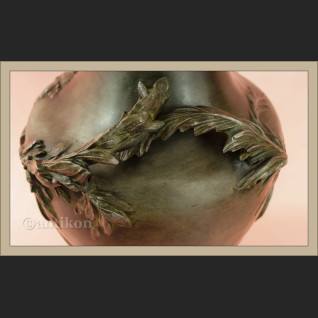 Wazon z brązu secesja Francja A. Moreau 