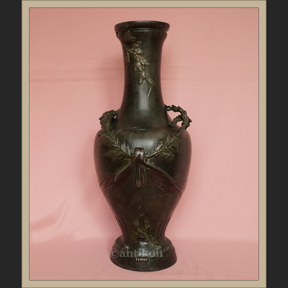 Wazon z brązu secesja Francja A. Moreau 