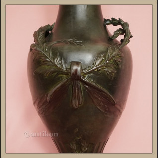 Wazon z brązu secesja Francja A. Moreau 