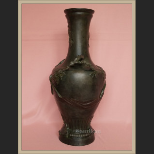 Wazon z brązu secesja Francja A. Moreau 