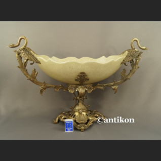 Patera porcelana z brązem Pałacowa ogromna 