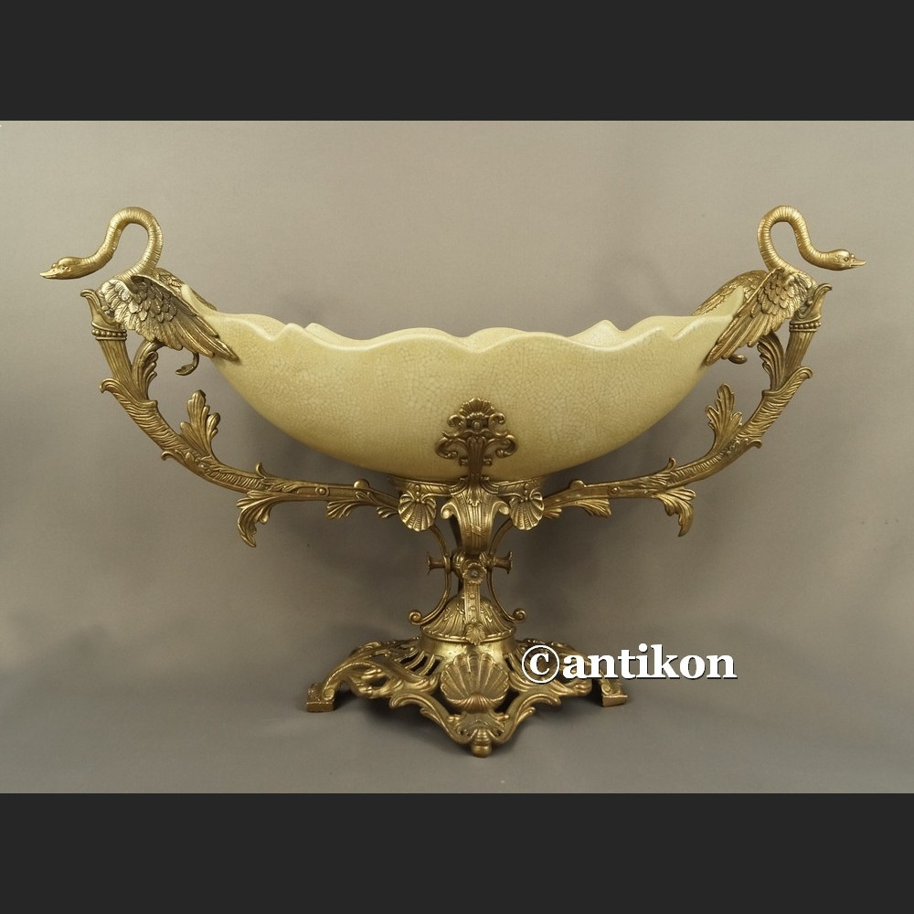 Patera porcelana z brązem Pałacowa ogromna Patera porcelana z brązem Pałacowa ogromna