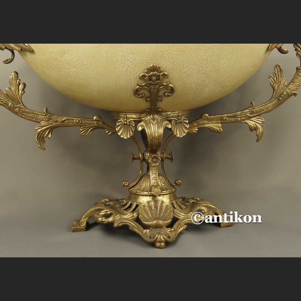 Patera porcelana z brązem Pałacowa ogromna Patera porcelana z brązem Pałacowa ogromna