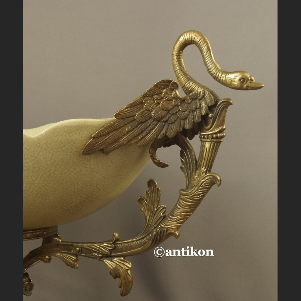 Patera porcelana z brązem Pałacowa ogromna Patera porcelana z brązem Pałacowa ogromna