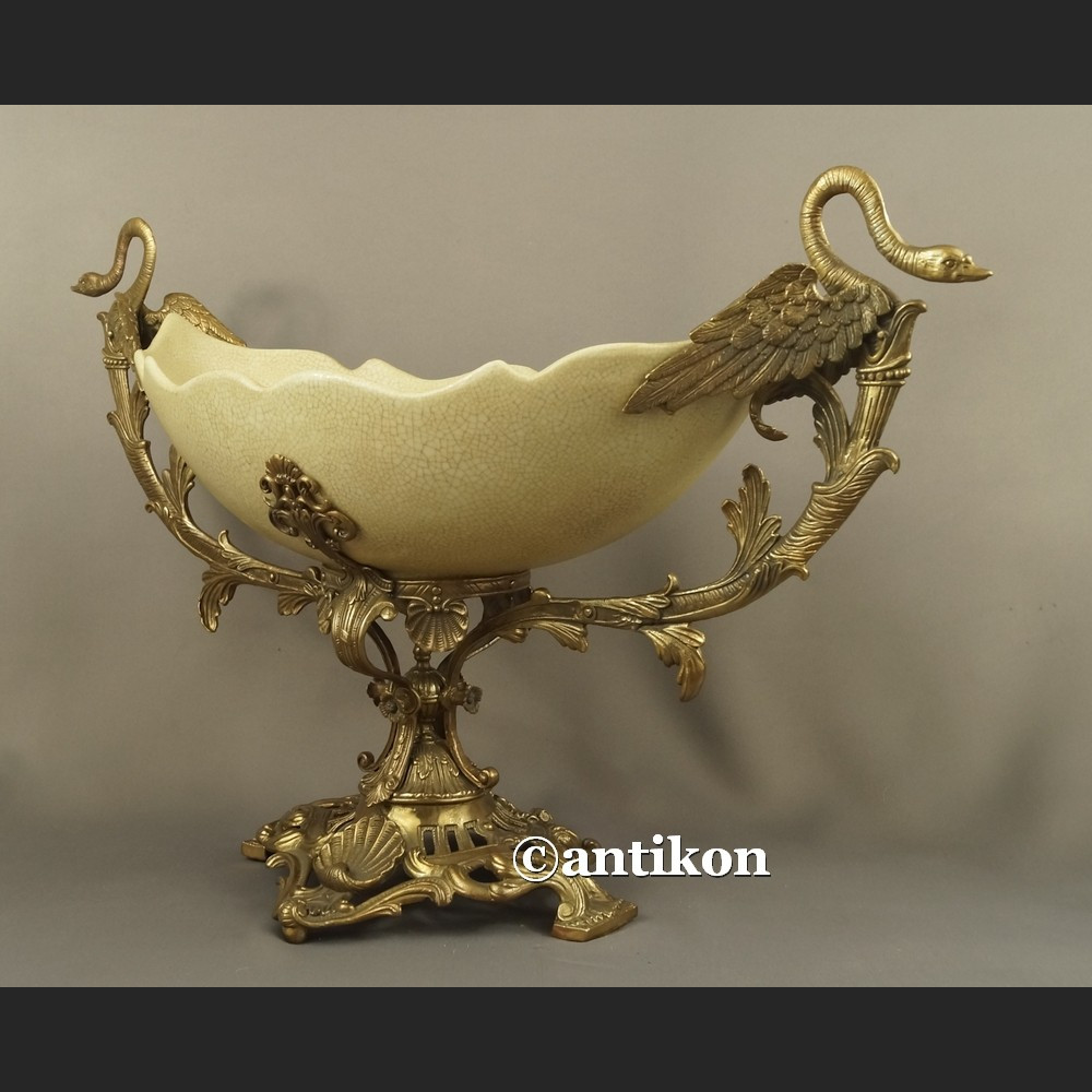 Patera porcelana z brązem Pałacowa ogromna Patera porcelana z brązem Pałacowa ogromna